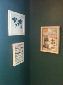 Teal Hall outside bedroom door