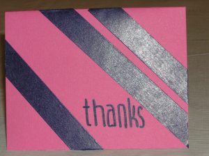 Three strips of washi tape from Target and done!