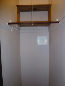 Hall closet old empty