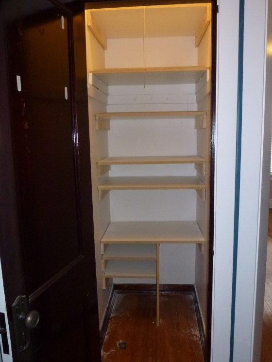 Hall Closet Shelves