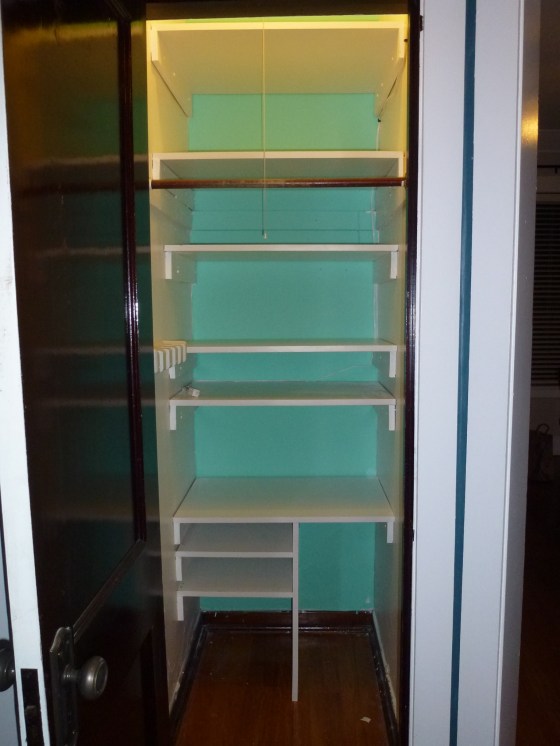 Hall Closet Painted