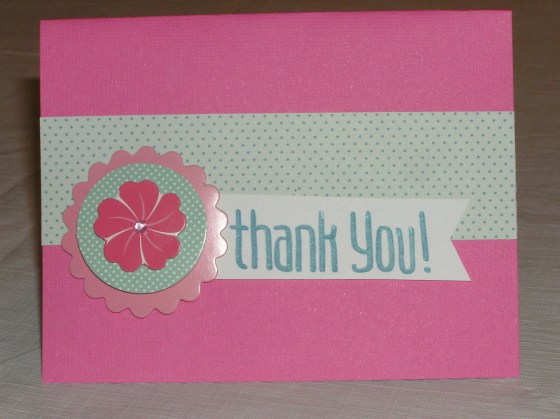 Thank You pink flower