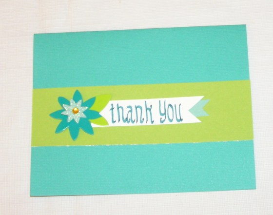 Thank You blue flower