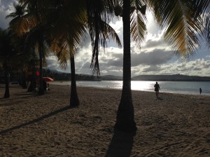 The beautiful beach at Luquillo