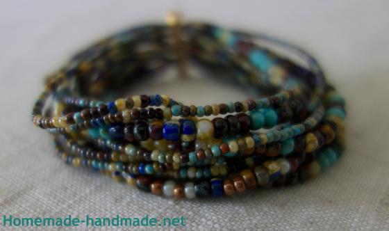 multistrand bracelet sharp fade